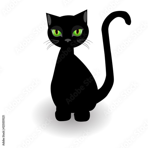 Fototapeta Naklejka Na Ścianę i Meble -  Cat Silhouette Icon Symbol Design. Vector illustration isolated