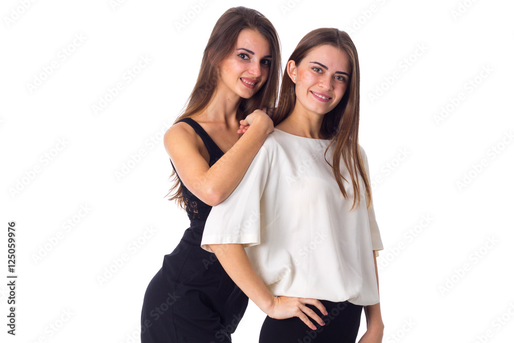 Two young woman embracing Two young woman embracing
