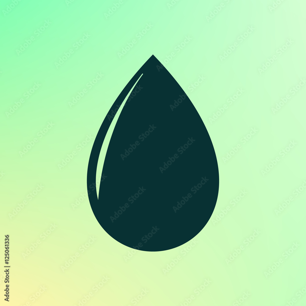 Vector illustration of black drop Vector illustration of black drop