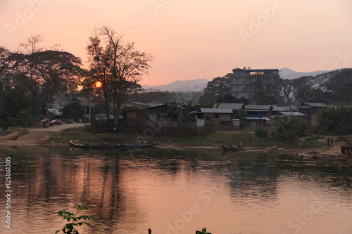 Pastel sunset  Dokthawaddy River photo