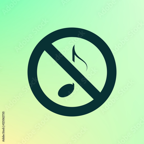 No music sign