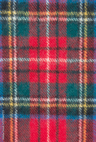 Red plaid material