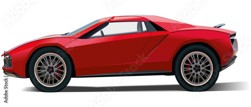 fictional red car
