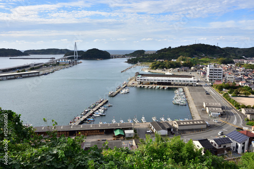 ゆうひパーク浜田からの風景(漁港方面)