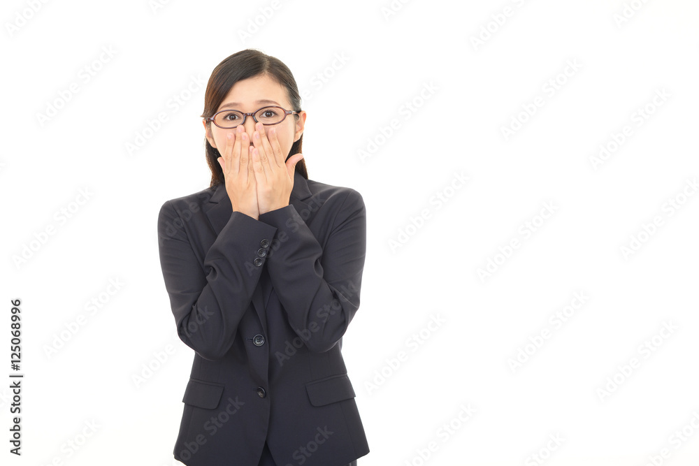 驚く女性 驚く女性