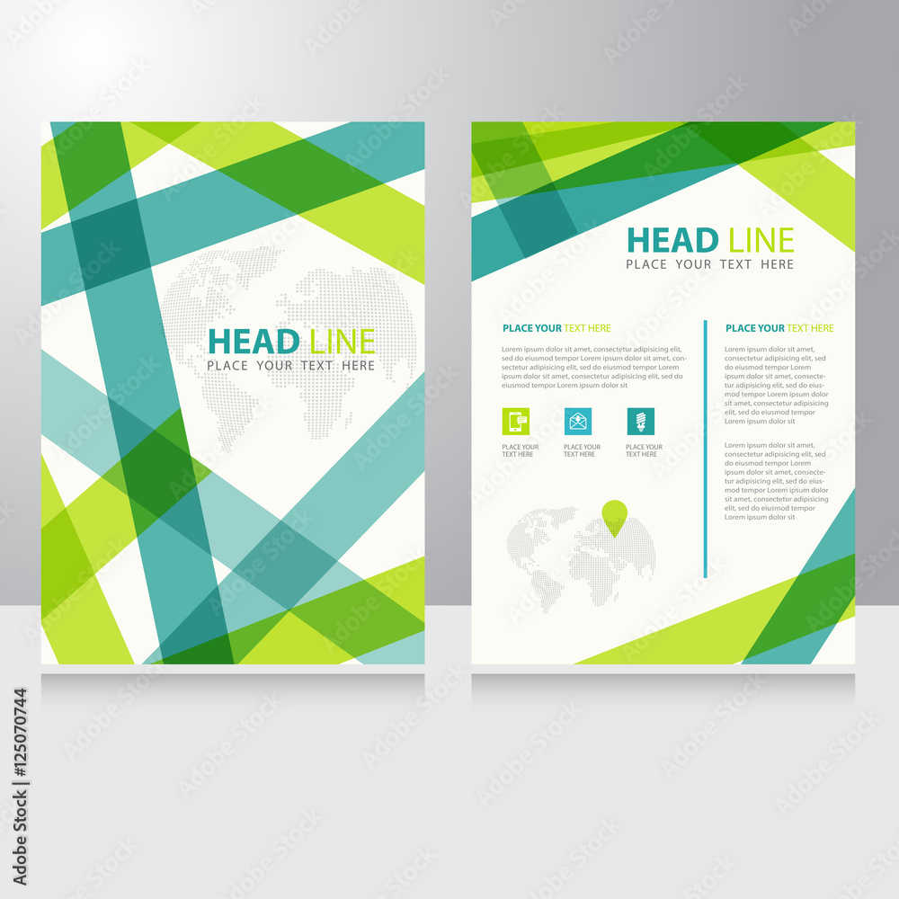 Abstract Business internet online communication Brochure Flyer design vector template
