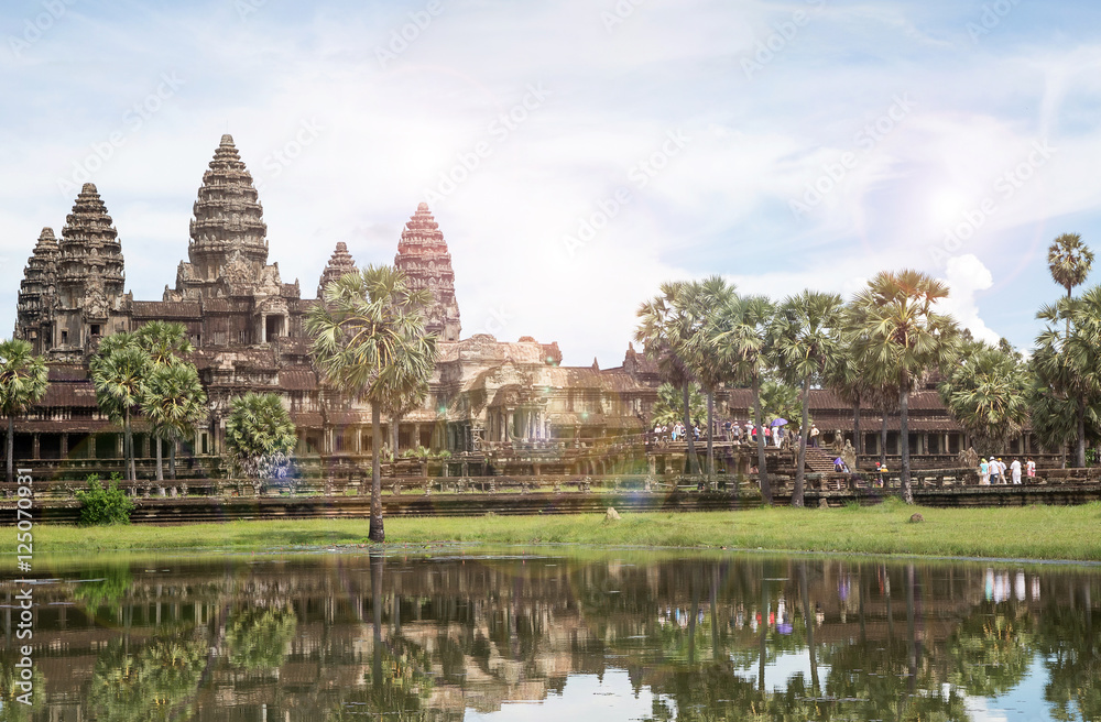 Famous View Point of Angkor Wat Temple, Cambodia Famous View Point of Angkor Wat Temple, Cambodia