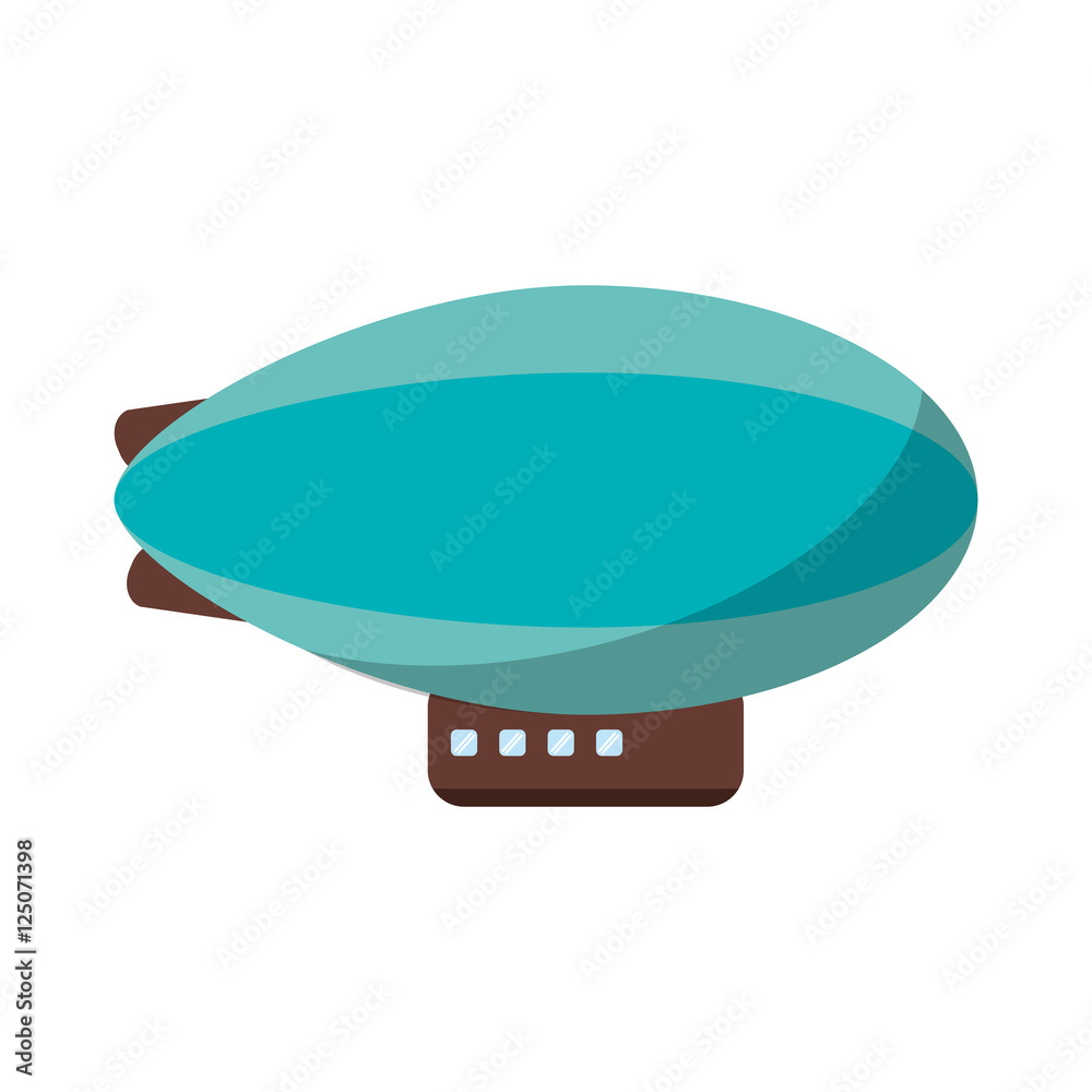Zeppelin icon. transportation vehicle travel and trip theme. Isolated design. Vector illustration Zeppelin icon. transportation vehicle travel and trip theme. Isolated design. Vector illustration