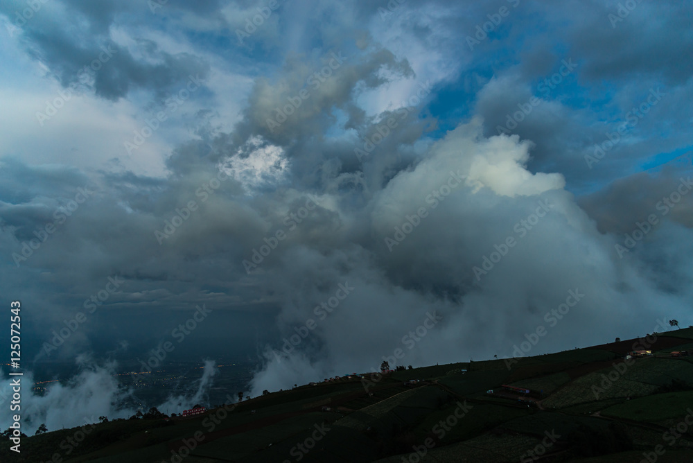 Fototapeta premium Evening sky background