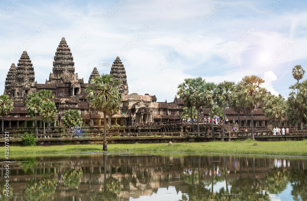 Famous View Point of Angkor Wat Temple, Cambodia Famous View Point of Angkor Wat Temple, Cambodia