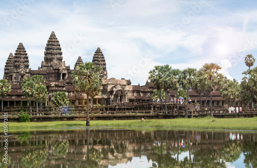 Famous View Point of Angkor Wat Temple, Cambodia