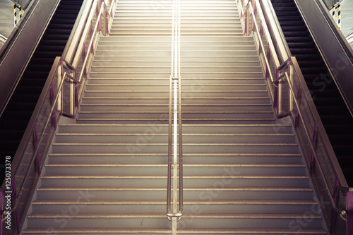 tunnel Staircase going up to the light
