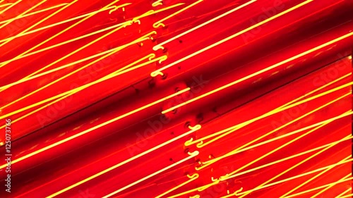 Red Neon Las Vegas Casino Sign at Night
