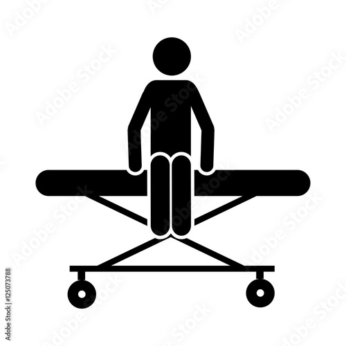 injured person icon image vector illustration design 