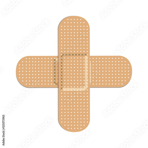 two bandages icon image vector illustration design 