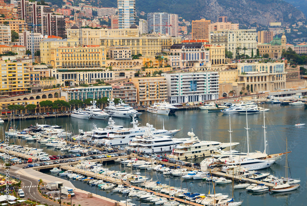 View of Monaco harbour.