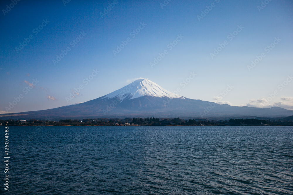 Kawaguchiko lake of Japan,Mount Fuji, Kawaguchi Lake, Japan