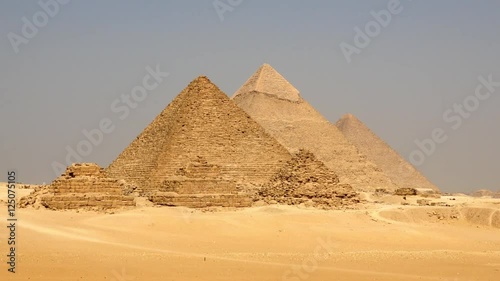 Zoom Out of the Great Pyramid - Giza Egypt