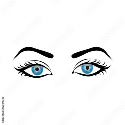 woman eyes icon image vector illustration design 