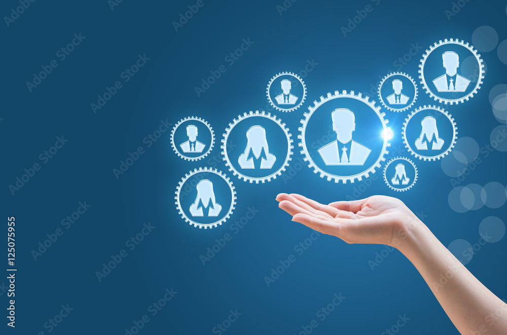 Fototapeta premium Human resources