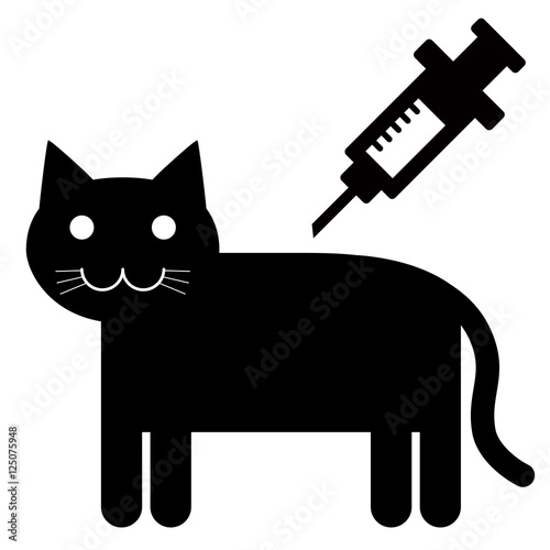 injection to cat icon sign