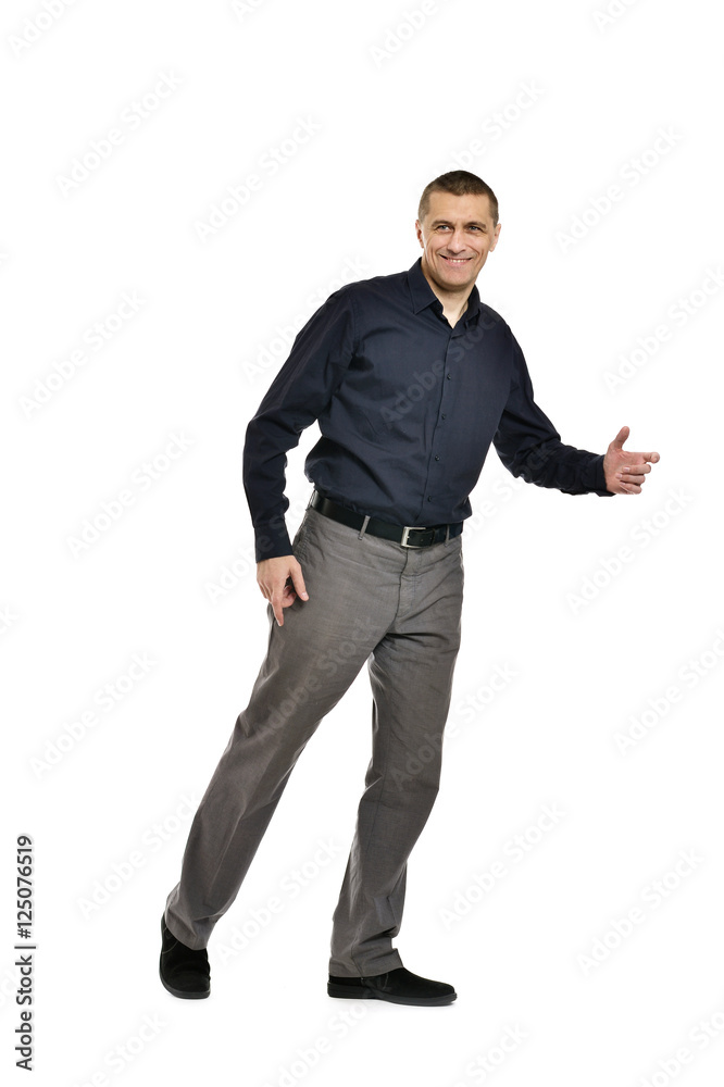 attractive man pointing attractive man pointing