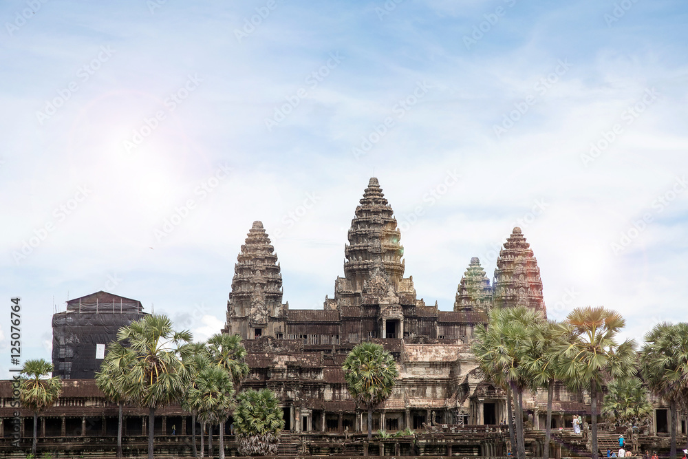 Famous View Point of Angkor Wat Temple, Cambodia