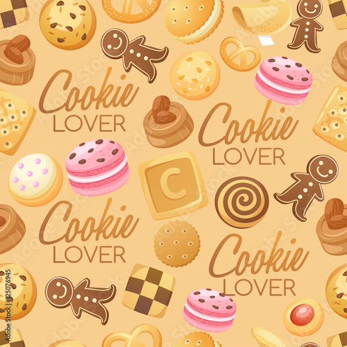 Cookie Lover Elements   Vector Illustration 