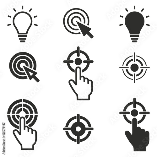 Target icon set.