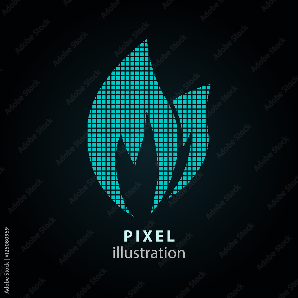 Obraz premium Fuel - pixel illustration.