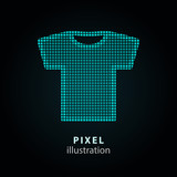 T-shirt - pixel illustration.