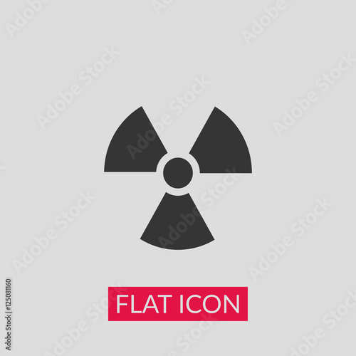 Radioactive sign icon vector