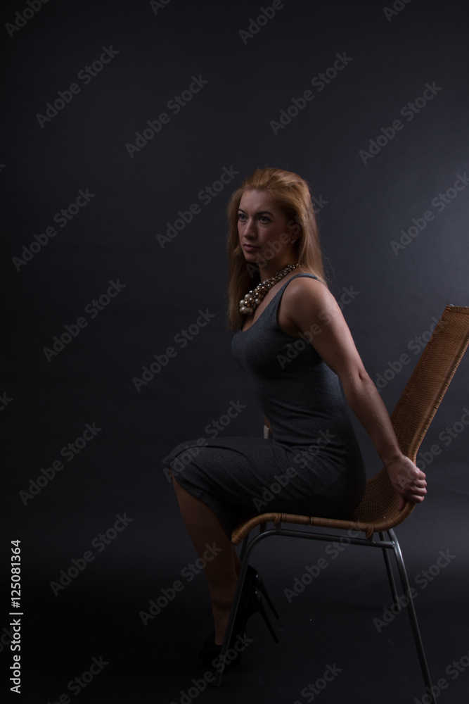 Naklejka premium Posing einer Frau 