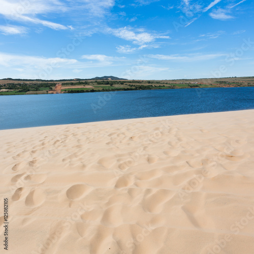 white sand dune desert in Mui Ne, Vietnam