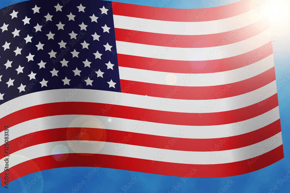 Fototapeta premium USA Flag Elections in America