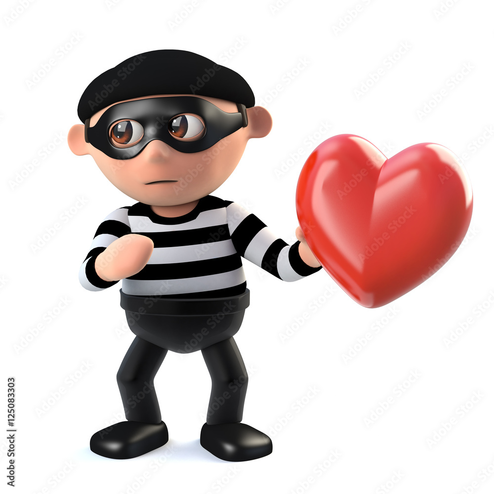 3d Burglar has stolen someones heart