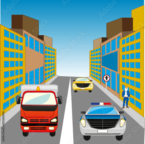 Street in city