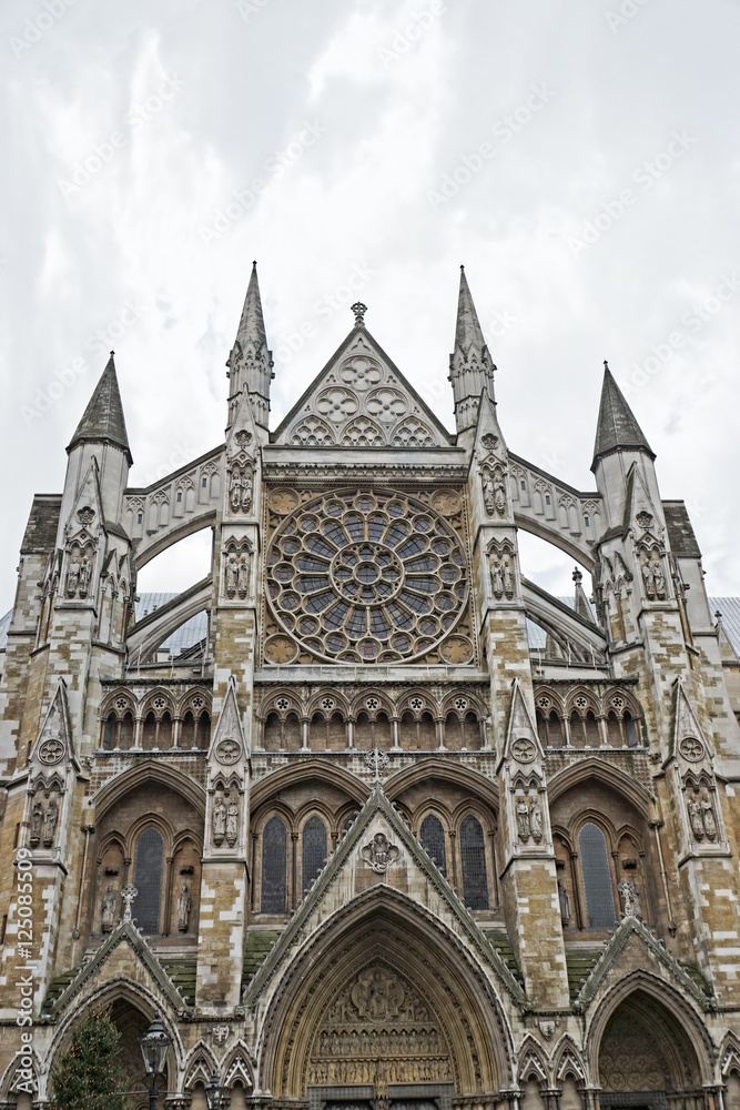 Fototapeta premium Westminster Abbey, London, UK. View from side entrance 