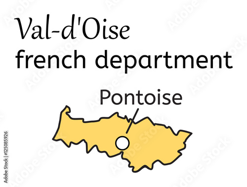 Val-dOise french department map
