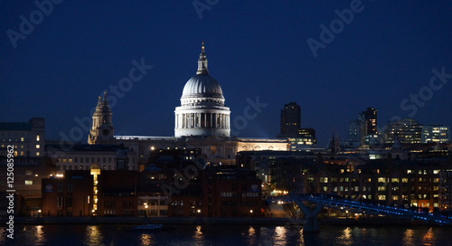 London skyline by night