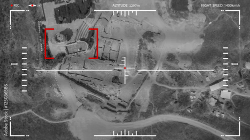 Vector. Attack drone. Viewfinder combat drone.