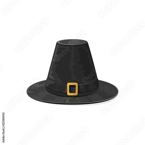 Black pilgrim hat