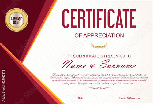 Certificate or diploma template 