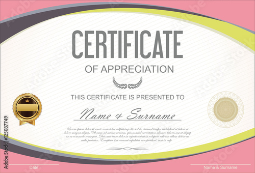 Certificate or diploma template 