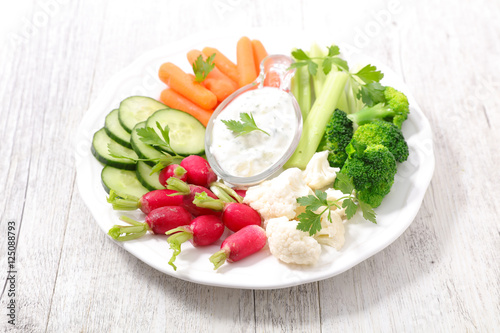 Cuadro en lienzo vegetable and dip