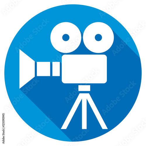 retro cinema flat icon