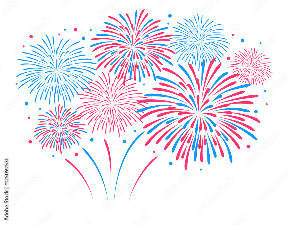 Vector holiday firework
