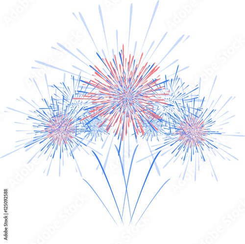 Vector holiday firework