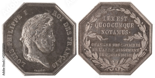 Fotografie Silvers token, Notaries district of Senlis