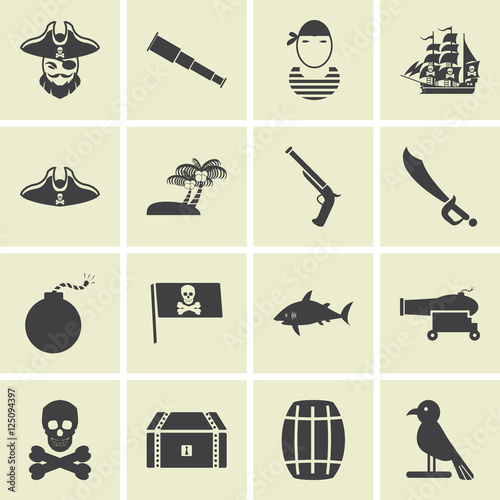 pirates icon set